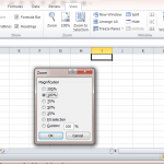 Ways to Zoom in or out from MS Excel