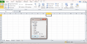 Ways to Zoom in or out from MS Excel 